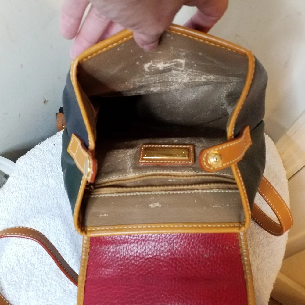 La Tour Eiffel 1887 colorblock Leather mini Backpack
